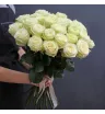 25 белых роз Эквадор в букете