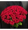 101 красная эквадорская роза в букете
