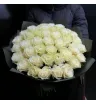 51 белая роза Эквадор в букете