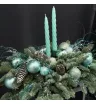 Подсвечник из нобилиса  &laquo;Ледяная акварель&raquo;